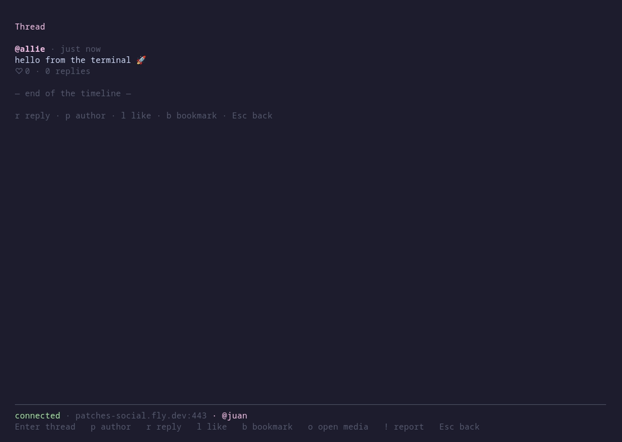 Thread view